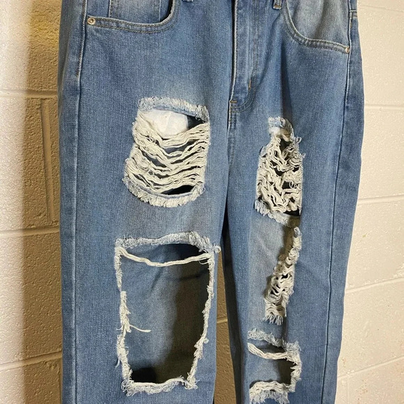 Boohoo Blue  Demin Jeans sz 6 - Picture 4 of 6